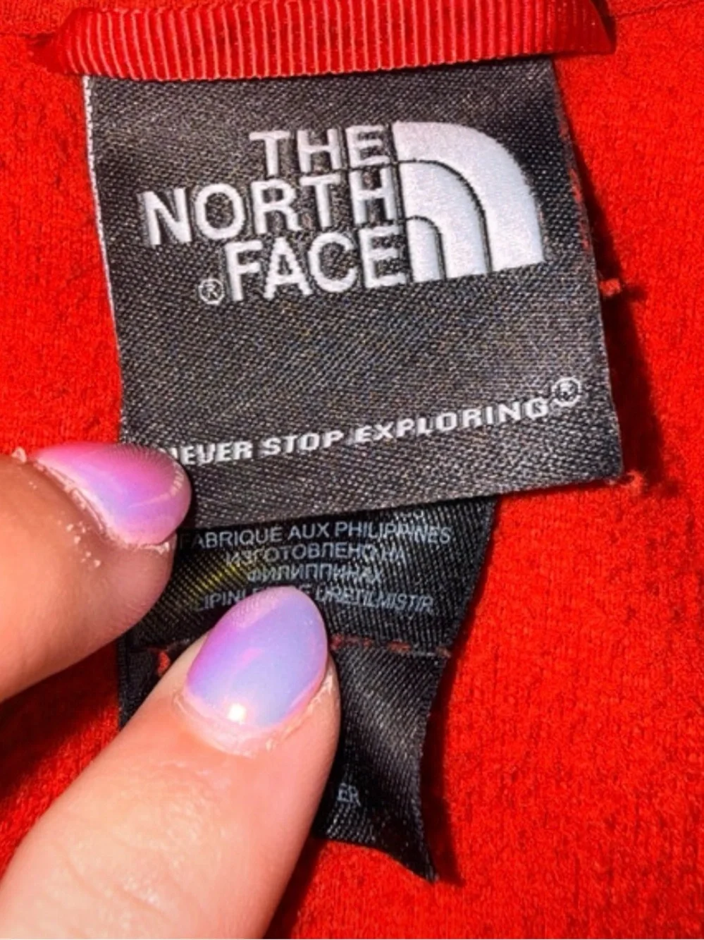 The North Face Men’s Red Half-Zip Fleece Pullover